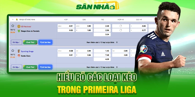 Hiểu rõ các loại kèo trong Primeira Liga