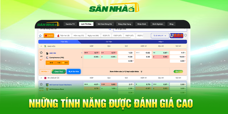 Những Tính Năng Được Đánh Giá Cao