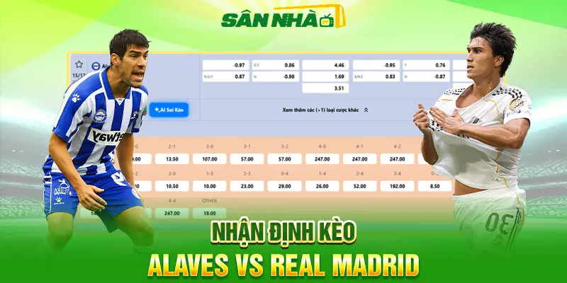 Nhận định kèo Alaves vs Real Madrid hôm nay