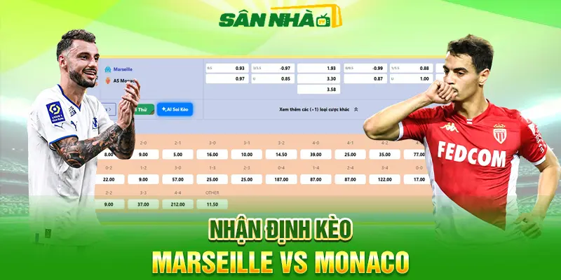 Nhận định kèo Marseille vs Monaco