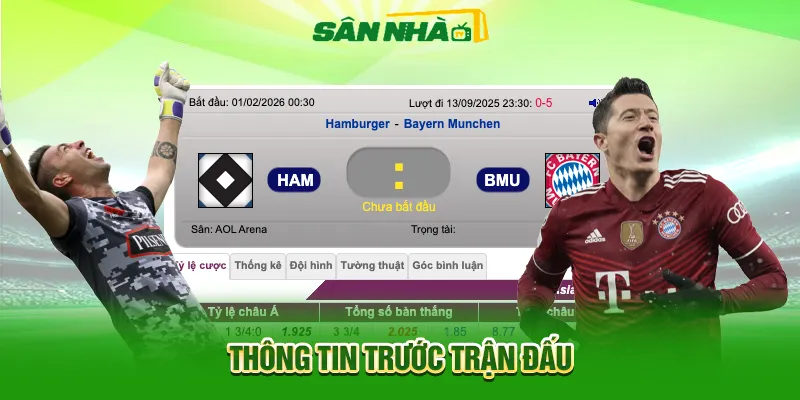 Nhận định Hamburger vs Bayern Munich 00h30 01/02: Chênh lệch đẳng cấp 2 Thông tin trận đấu