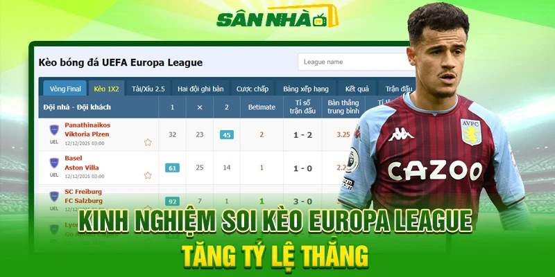 Kinh Nghiệm Soi Kèo Europa League Tăng Tỷ Lệ Thắng
