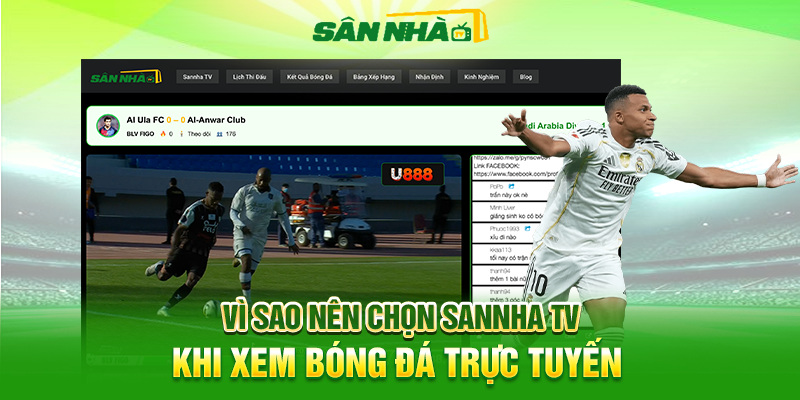 Vì Sao Nên Chọn Sannha TV Khi Xem Bóng Đá Trực Tuyến